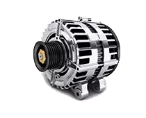 High-Output Car Alternator 12V 120A — Chrome Finish